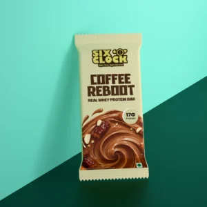 SIX O’CLOCK Coffee Reboot Real Whey Protein Bar