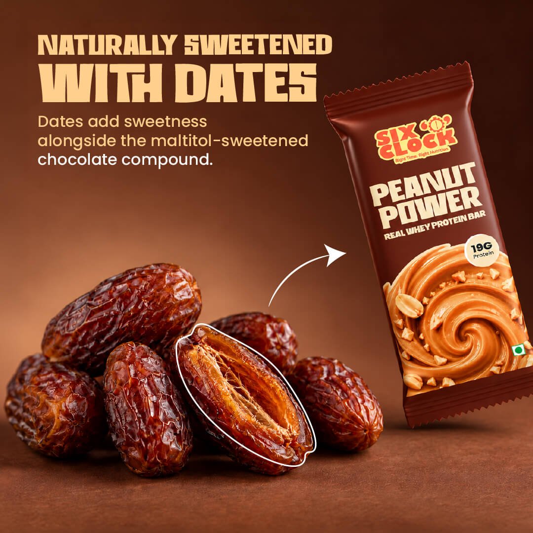 SIX O’CLOCK Peanut Power Real Whey Protein Bar